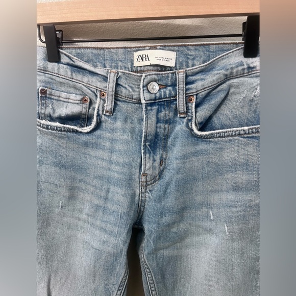 Zara Distressed Skinny Jeans Size 4 - Picture 2 of 6